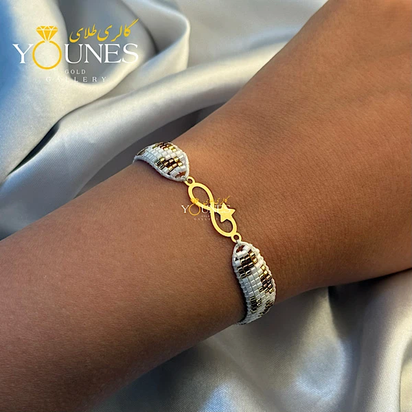 دستبند میوکی بینهایت ستاره ای طلا